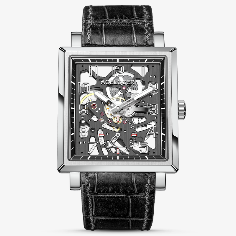 AGELOCER Original Codex Series Men Skeleton Automatic Mechanical Watch