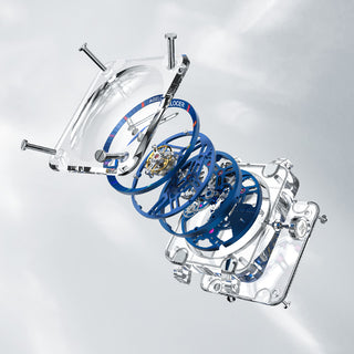 agelocer sapphire flying  tourbillon watch men