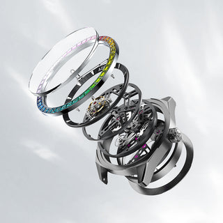 AGELOCER Free-sprung Balance Luxury Rainbow Tourbillon Watch
