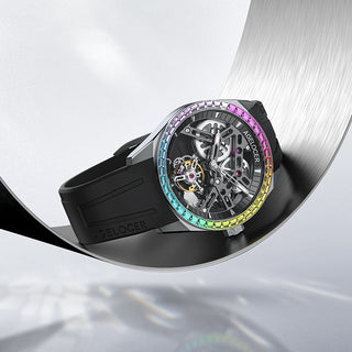 AGELOCER Free-sprung Balance Luxury Rainbow Tourbillon Watch