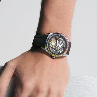 AGELOCER Free-sprung Balance Luxury Rainbow Tourbillon Watch