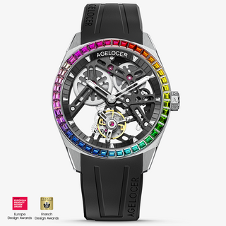 AGELOCER Free-sprung Balance Luxury Rainbow Tourbillon Watch