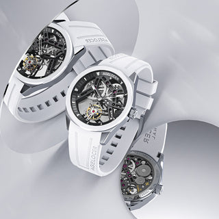 AGELOCER Original Tourbillon Series Skeleton Manual Winding Mechanical Men Watch- Ceramic Bezel Edition