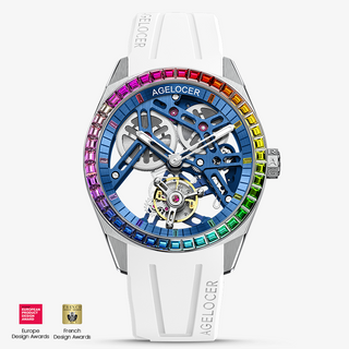 AGELOCER Free-sprung Balance Luxury Rainbow Tourbillon Watch
