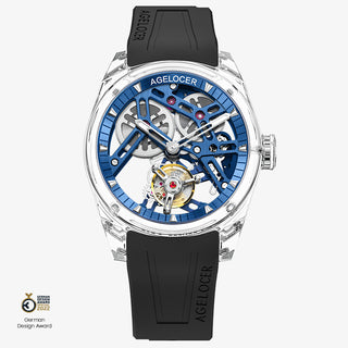 AGELOCER "Ice Never Melts" Free-sprung Crystal Tourbillon Watch