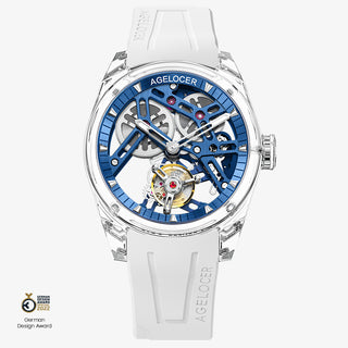 AGELOCER "Ice Never Melts" Free-sprung Crystal Tourbillon Watch