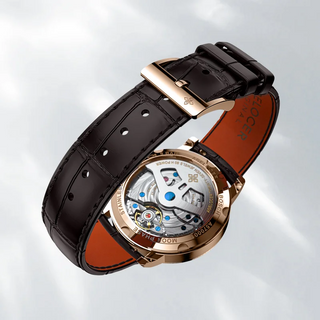 AGELOCER Original Free-sprung Flying Tourbillon Manual Winding Skeleton Mechanical Watch