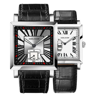 AGELOCER Original Codex Series Retro Automatic Skeleton Mechanical Watches Lover Watches