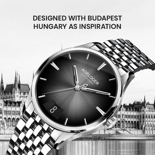 AGELOCER Original Budapest Series Men Watches Gradient Dial Automatic Mechanical Watches