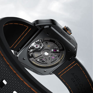 AGELOCER Original Volcano Series Automatic Mechanical Watch Carbon Fibre Case