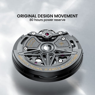 AGELOCER Original Volcano Series Automatic Mechanical Watch Carbon Fibre Case