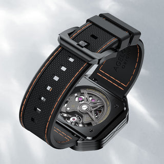 AGELOCER Original Volcano Series Automatic Mechanical Watch Carbon Fibre Case