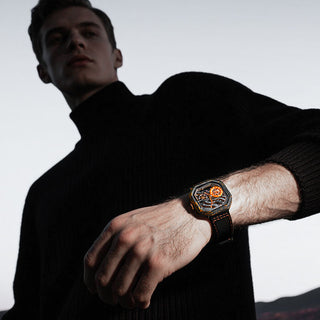 AGELOCER Original Volcano Series Automatic Mechanical Watch Carbon Fibre Case