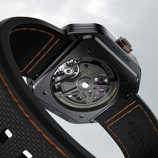 AGELOCER Original Volcano Series Men's Skeleton Mechanical Watch