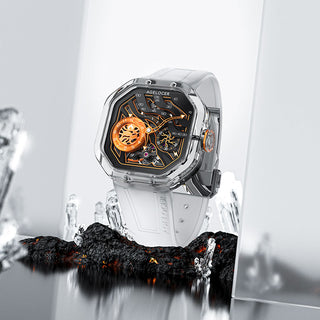 AGELOCER Original Volcano Series Automatic Mechanical Watch Crystal Case