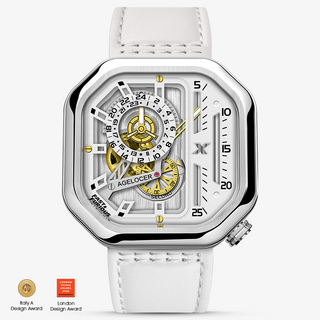 AGELOCER Original Racing Series Skeleton Mechanical Women Watch