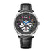 Leather Strap Silver Black