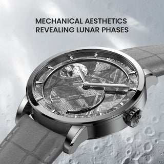 AGELOCER Original Astronomer Rare Space Meteorite 29.51-day Moon Phase Watch