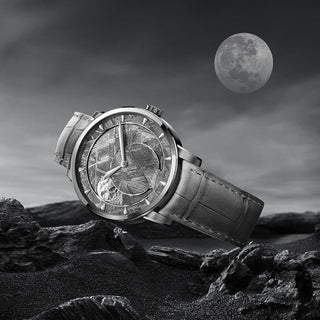 AGELOCER Original Astronomer Rare Space Meteorite 29.51-day Moon Phase Watch