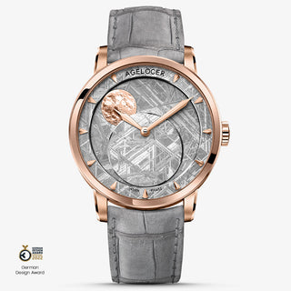 AGELOCER Astronomer Rare Space Meteorite Moon Phase Watch