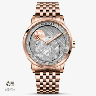 AGELOCER Astronomer Rare Space Meteorite Moon Phase Watch