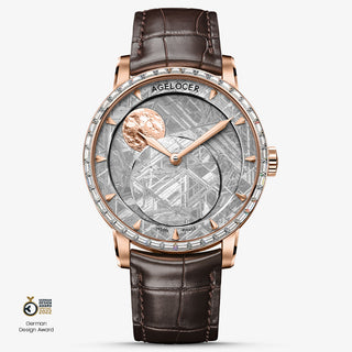 AGELOCER Astronomer Rare Space Meteorite Moon Phase Watch