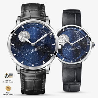 AGELOCER Original Astronomer Series Printed Automatic Mechanical Watch Couple Watches