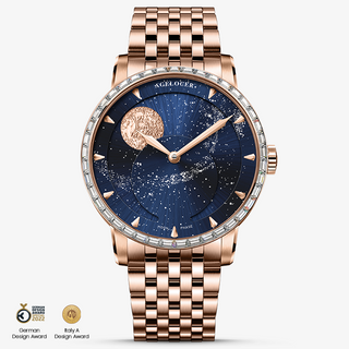 AGELOCER Original Astronomer Series Men Automatic Mechanical Watches Stainless Steel