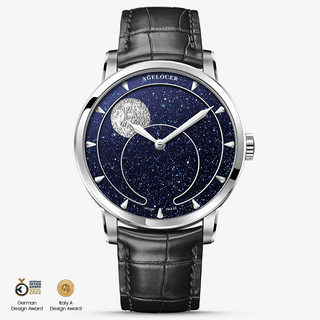 AGELOCER Original Astronomer Series Panoramic Moon Phase Luxury Men Automatic Mechanical Watches