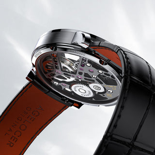 AGELOCER Original Skeleton Free-sprung  Balance Flying Tourbillon Manual Winding Tourbillon Mechanical Watch Men(US Warehouse)