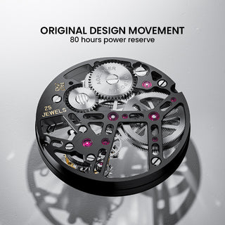 AGELOCER Original Hollow Free-sprung Balance Flying Tourbillon Mechanical Watches Men Manual Winding Casual Stainless Steel