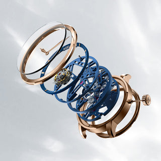 AGELOCER Original Free-sprung  Flying Tourbillon Mechanical Watch Steel