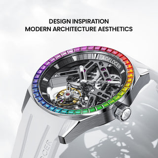AGELOCER Original Flying Tourbillon Watch Skeleton Watches for men