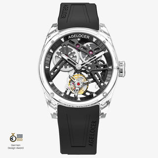 AGELOCER "Ice Never Melts" Free-sprung Crystal Tourbillon Watch