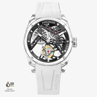 AGELOCER "Ice Never Melts" Free-sprung Crystal Tourbillon Watch
