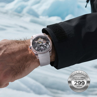 AGELOCER "Ice Never Melts" Free-sprung Crystal Tourbillon Watch