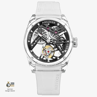 AGELOCER "Ice Never Melts" Free-sprung Crystal Tourbillon Watch