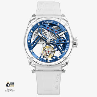 AGELOCER "Ice Never Melts" Free-sprung Crystal Tourbillon Watch